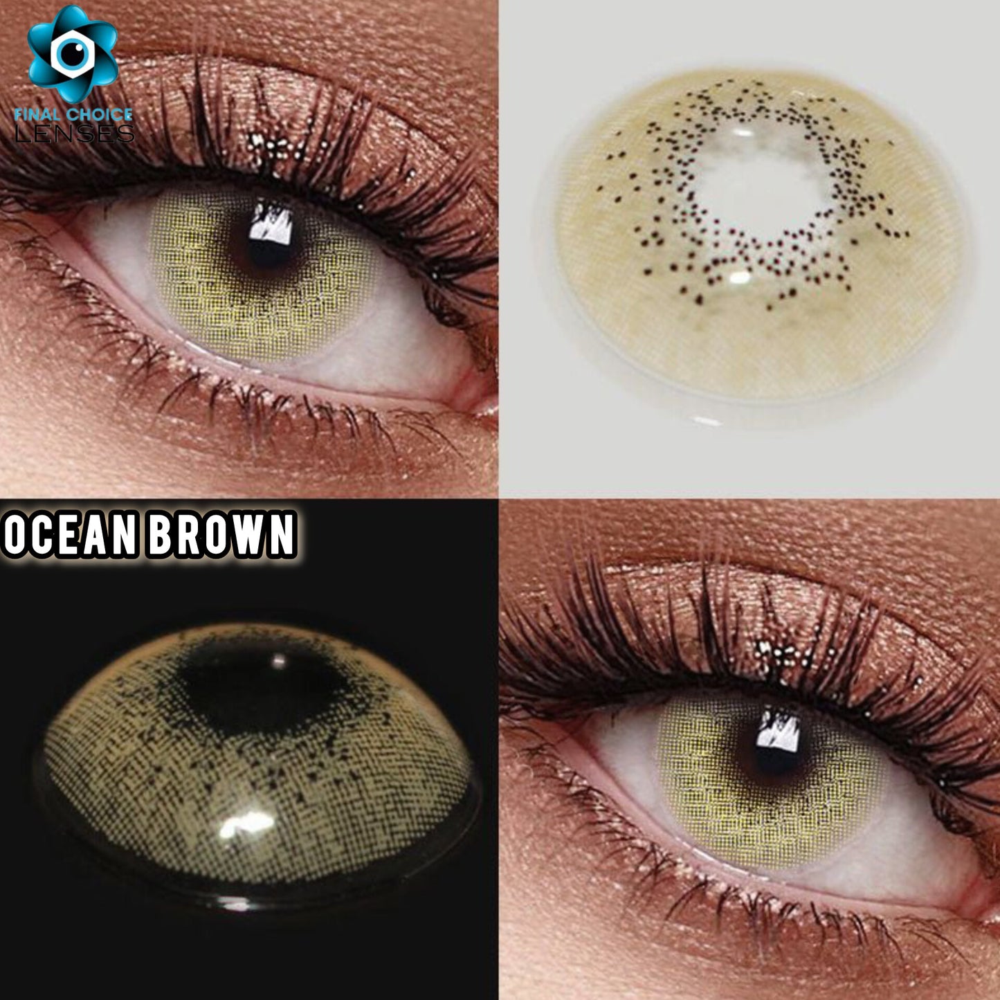 OCEAN BROWN(PREMIUM QUALITY LENSES