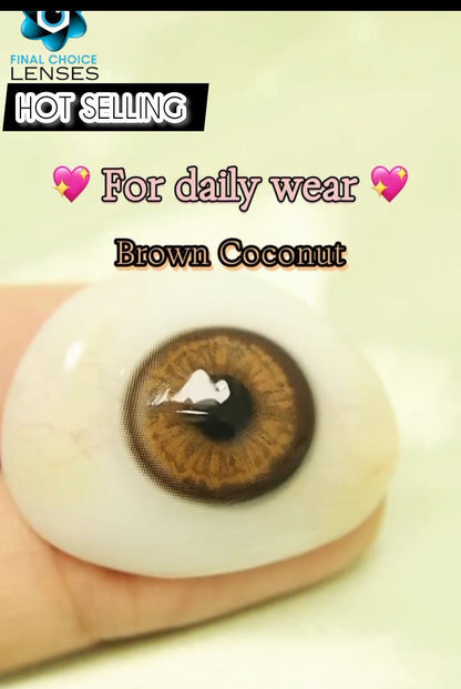 BROWN COCONUT🤎🥥 (PREMIUM QUALITY LENSES